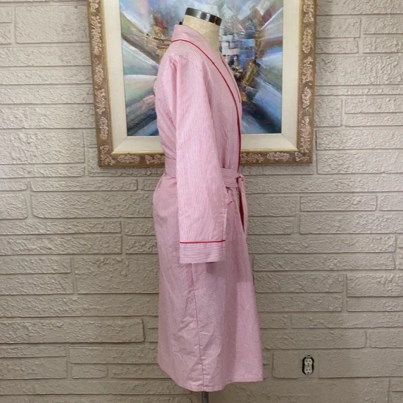 Austin Manor Vintage Men’s SeerSucker Lounging Robe - Picture 2 of 13